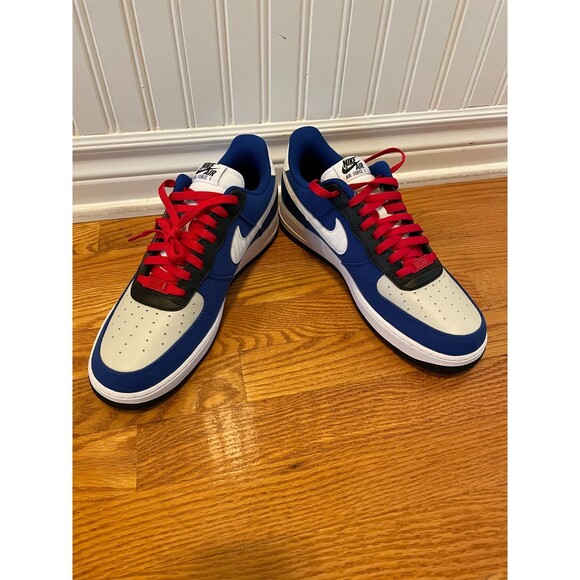 Nike Air Force 1 Low By You Nike ID Blue  White Canvas Men\'s Sz 10.5 DZ3637-900 main image 4